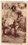 Missionnaire en tournée dans le Nord, à âne (avec le costume et le chapeau de paille du Pays) [Missionary doing rounds in the North, with a donkey (wearing the local dress and straw hat)]